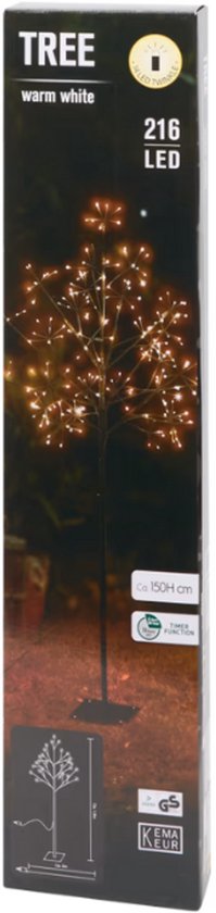 Boom met ledverlichting - 150 cm