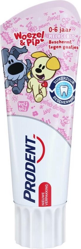 Prodent Tandpasta Woezel & Pip 0-6 jaar - 75 ml