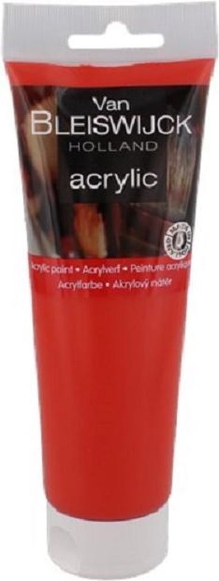 Van Bleiswijck Acrylverf Rood - 250 ml