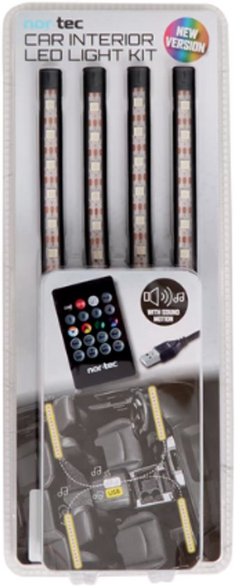 Nor-Tec Ledlampjes Auto - 4 stuks