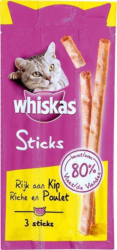 Whiskas Kattensticks Kip - 6 stuks