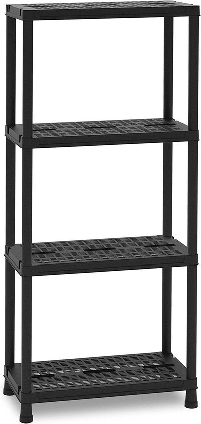 Opbergrek Zwart 4-laags - 60x30x138 cm