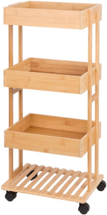 Bamboe Trolley - 39,5x30x88 cm