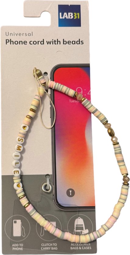 Lab31 Telefoonkoord met Kralen