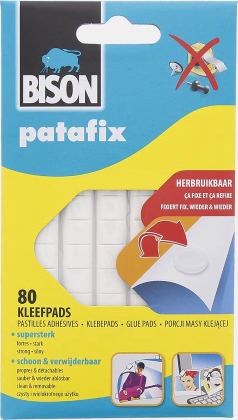 Bison Patafix Plakgum - 80 stuks