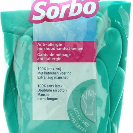 Sorbo Huishoudhandschoenen Latexv Vrij Maat S - 1 paar