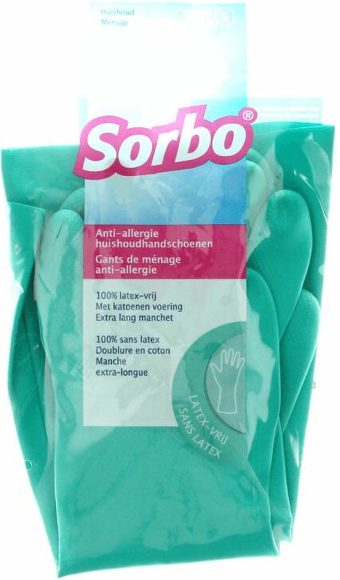 Sorbo Huishoudhandschoenen Latexv Vrij Maat S - 1 paar