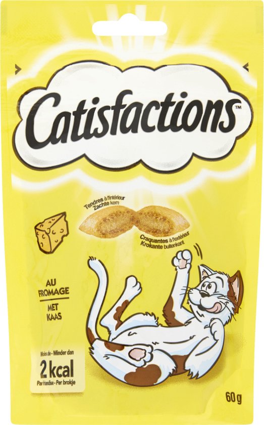 Catisfactions Kattensnack Kaas - 60 gr