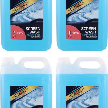4x Ruitenwisservloeistof Winter - 5 liter