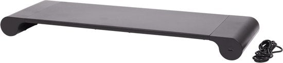 Lab31 Monitorstandaard Zwart - 17x55 cm