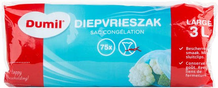 Dumil Diepvrieszakjes 3L - 75 stuks