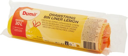 Dumil Vuilniszakken met Trekband en Citroengeur 30L - 15 stuks