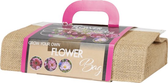 Kweekset Bloemenmix in Jute Zak