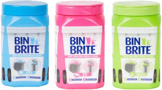 3x Bin Brite Vuilnisbak Luchtverfrisser - 500 gr