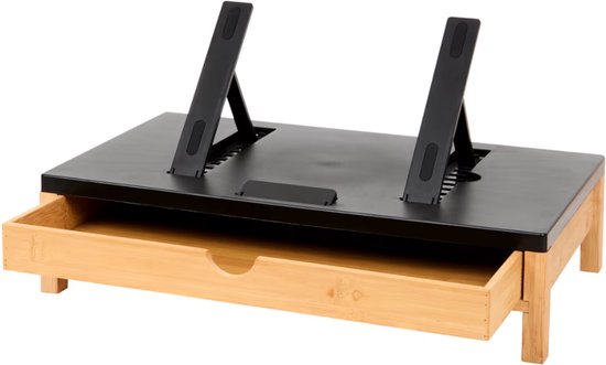 Laptopstandaard met Lade - 43x25x10,5 cm
