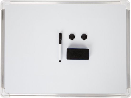 Magnetisch Whiteboard met Accessoires - 45x60 cm