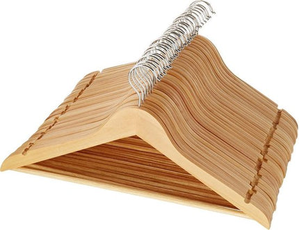 Houten Kledinghangers - 20 stuks