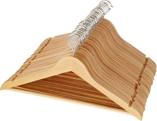 Houten Kledinghangers - 20 stuks