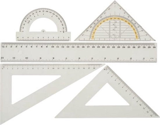 Liniaal Set - 5 stuks