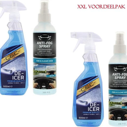 De-Icer Spray 1,5L + Anti-Condens Spray 300 ml - Winterset