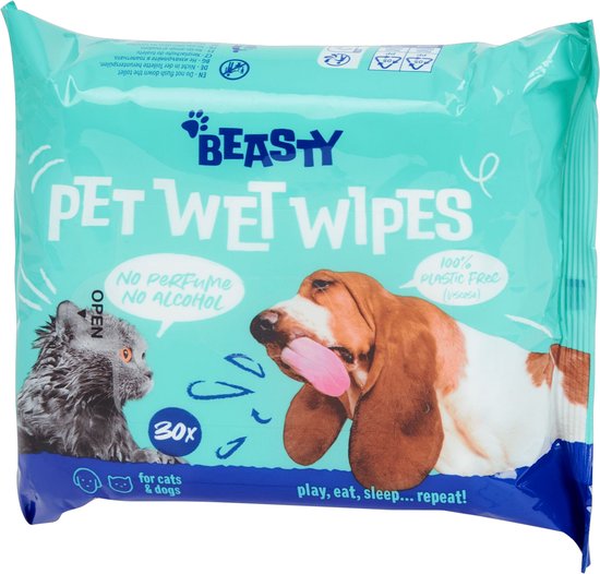 Beasty Vochtige Schoonmaakdoekjes voor Huisdieren - 30 stuks