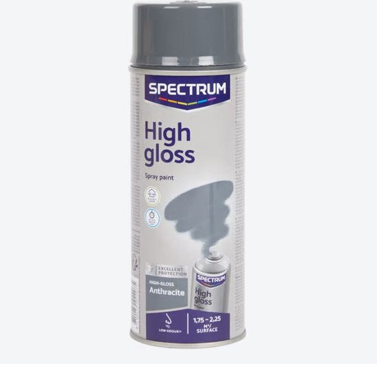 Spectrum Spuitverf Antraciet - 400 ml