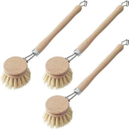 Afwasborstel Hout - 3 stuks