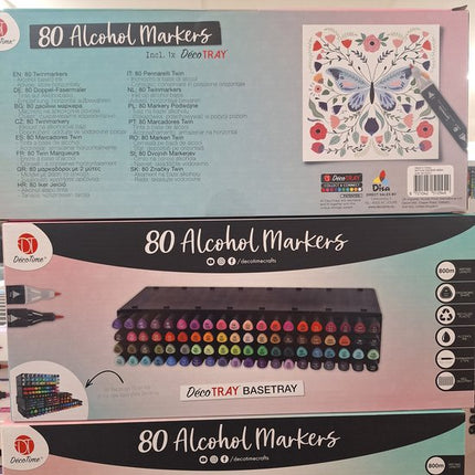 DecoTime Aquamarkers 80-delig