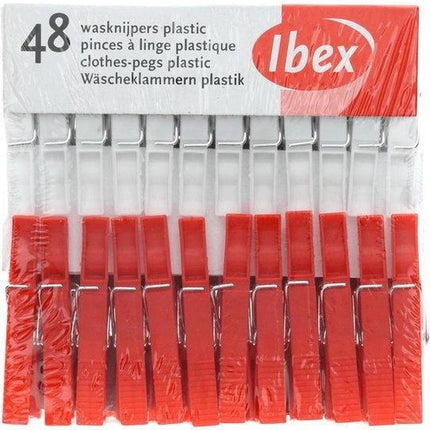 Ibex Wasknijpers Plastic - 48 stuks