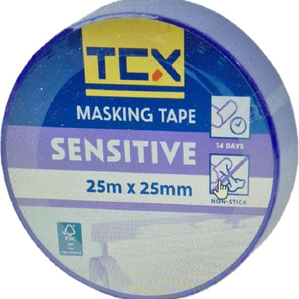 Afplaktape Paars - 25 m