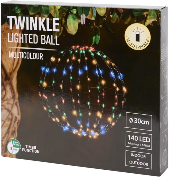 Lichtbol Multi-color - Ø 30 cm