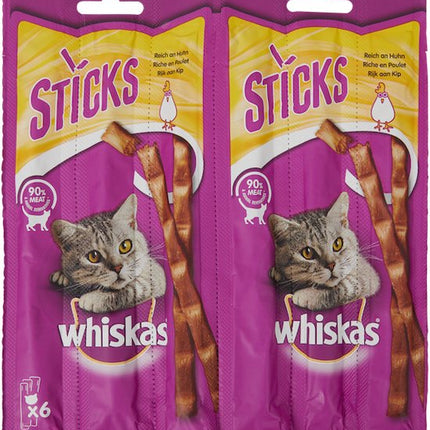 Whiskas Kattensticks Kip - 6 stuks
