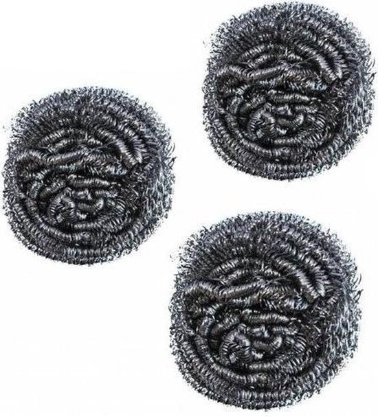15x RVS Schuursponsjes
