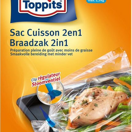 Toppits Braadzak 2in1 - 8 stuks