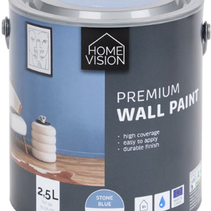 Premium Muurverf Stone Blue Matt - 2,5 liter