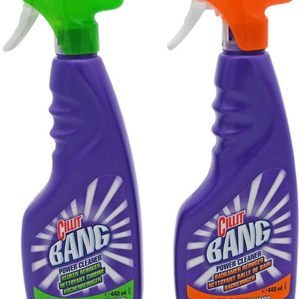 Cillit Bang Badkamerreiniger Spray - 440 ml + Cillit Bang Keukenreiniger Spray - 440 ml