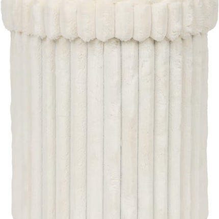 Opbergpoef Wit - ø 31,5x37,5 cm