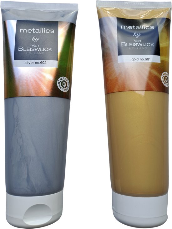 Van Bleiswijck  Acrylverf Goud & Zilver Metallic