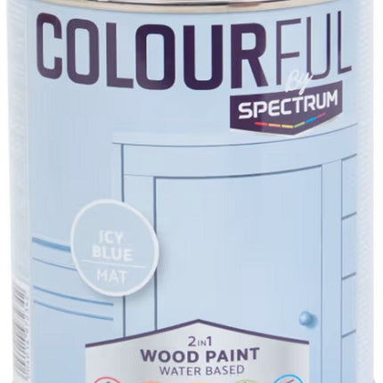 Spectrum Colourful 2-in-1 Meubelverf Icy Blue - 750 ml