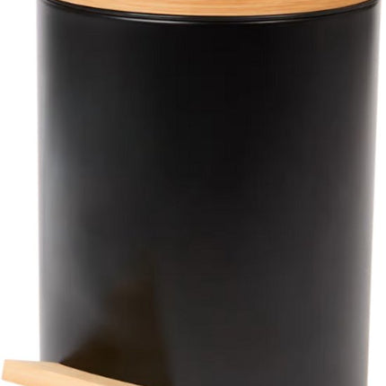 Pedaalemmer Bamboe Zwart - 3 liter