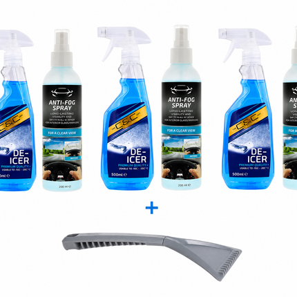 De-Icer Spray 1,5L + Anti-Condens Spray 300 ml - Winterset