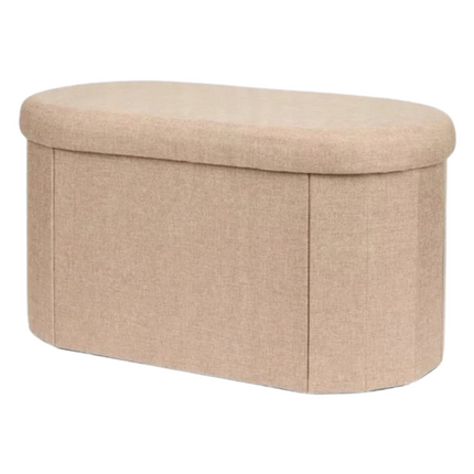 Teddy Opbergpoef Bruin - 39,5x71x38,5 cm