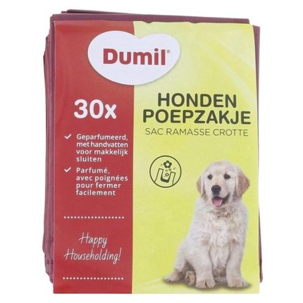 Dumil Hondenpoepzakjes Geparfumeerd - 30 stuks