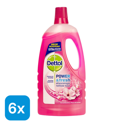 6x Dettol Allesreiniger Kersenbloesem - 1,5 liter