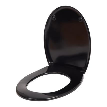 Cascata Toiletbril Zwart - 45x38 cm