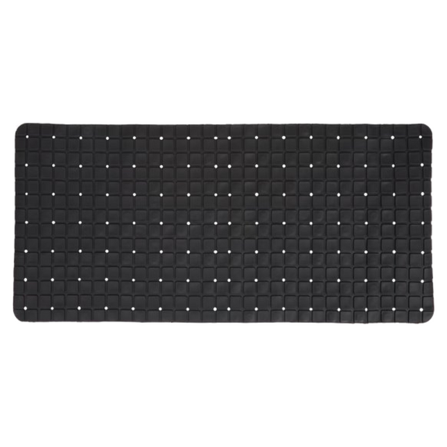 Anti-slip Badmat Zwart - 37x82 cm