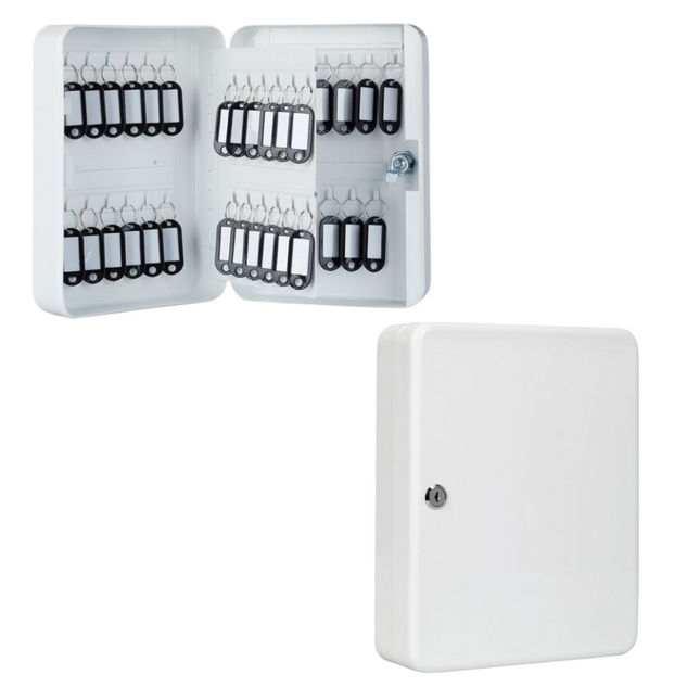 Metalen Sleutelkast Beige - 25x18x7,5 cm
