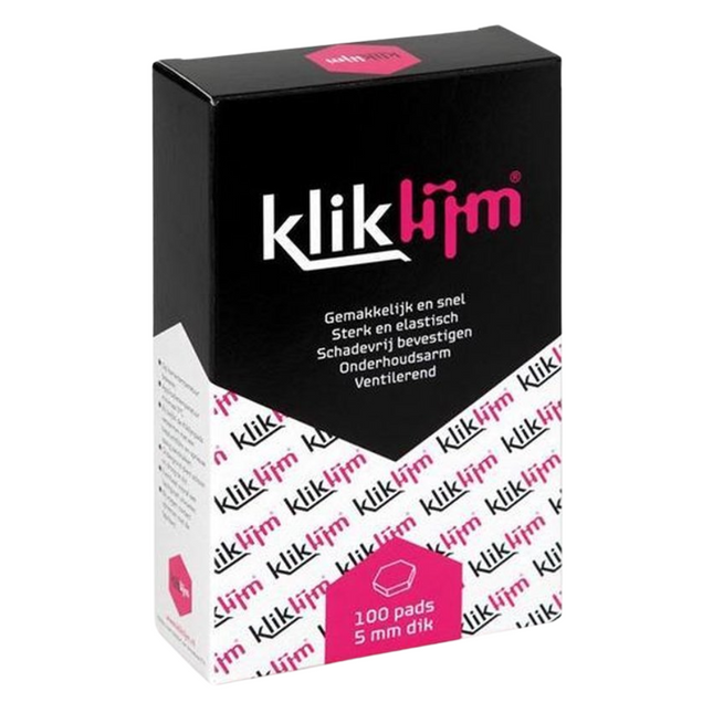 Kliklijm Montagepads 5 mm - 100 stuks