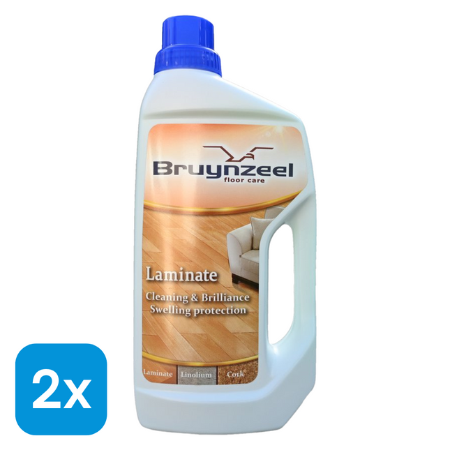 2x Bruynzeel Laminaatreiniger - 1 liter