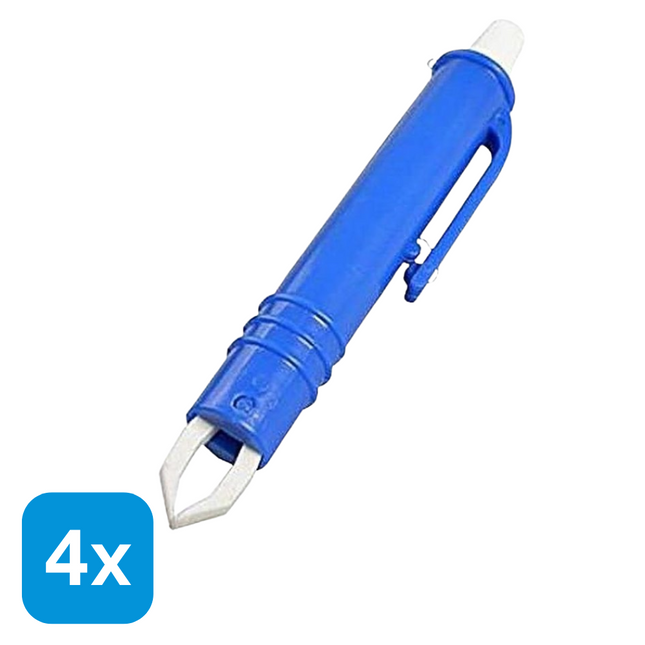 4x Tekentang Blauw